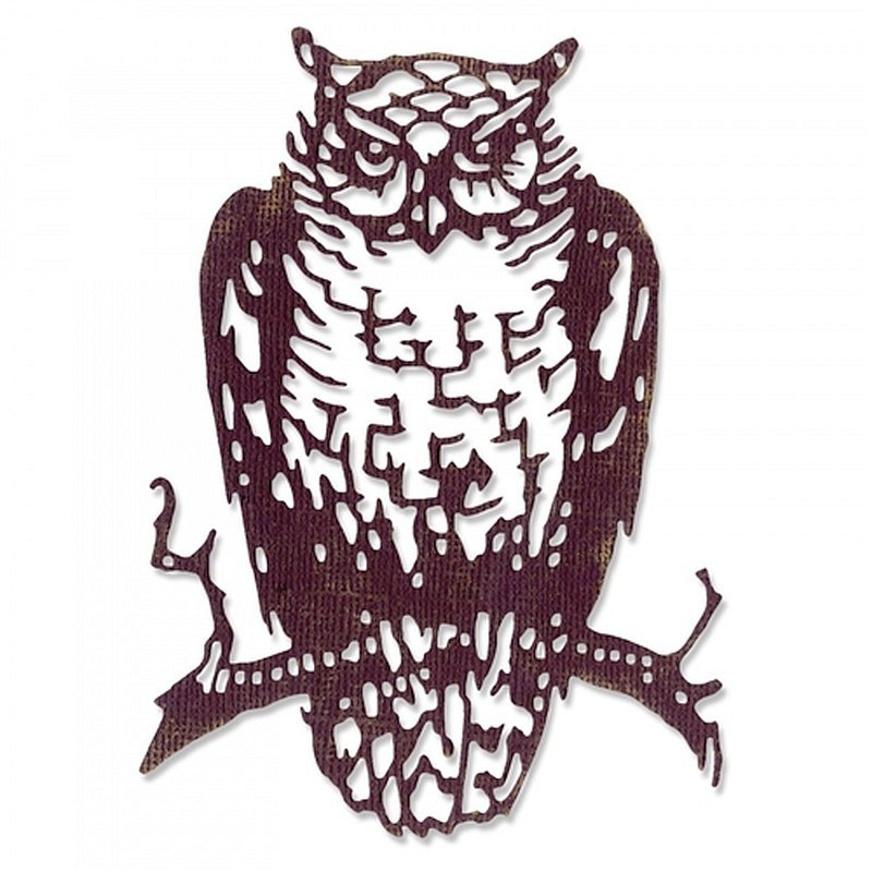 Fustella Sizzix Thinlits Ornate Owl