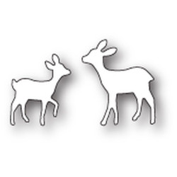 Fustella metallica PoppyStamps Playful Fawns