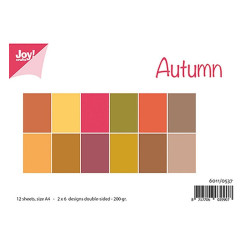 Carta da scrapbooking Joycrafts Paper Set A4 Matching Colors Uni Herfst