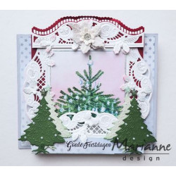 Fustella metallica Marianne Design Creatables Petra's Christmas border