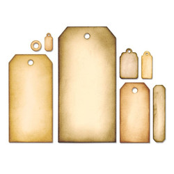 Fustella Sizzix Framelits Tag Collection Set