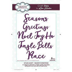 Fustella metallica Creative Expressions Seasons Greeting's