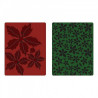 Sizzix Texture fades embossing 2pk textured poinsettia