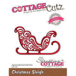 Fustella metallica Cottage Cutz Christmas Sleigh (Elites)