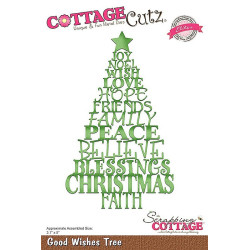 Fustella metallica Cottage Cutz Good Wishes Tree (Elites)