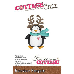 Fustella metallica Cottage Cutz Reindeer Penguin