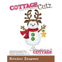 Fustella metallica Cottage Cutz Reindeer Snowman