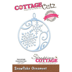 Fustella metallica Cottage Cutz Snowflake Ornament