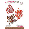 Fustella metallica Cottage Cutz Filigree Fall Leaves