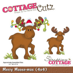 Fustella metallica Cottage Cutz Merry Moose-mas