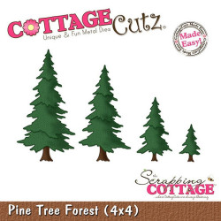 Fustella metallica Cottage Cutz Pine Tree Forest