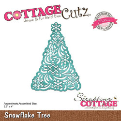 Fustella metallica Cottage Cutz Snowflake Tree